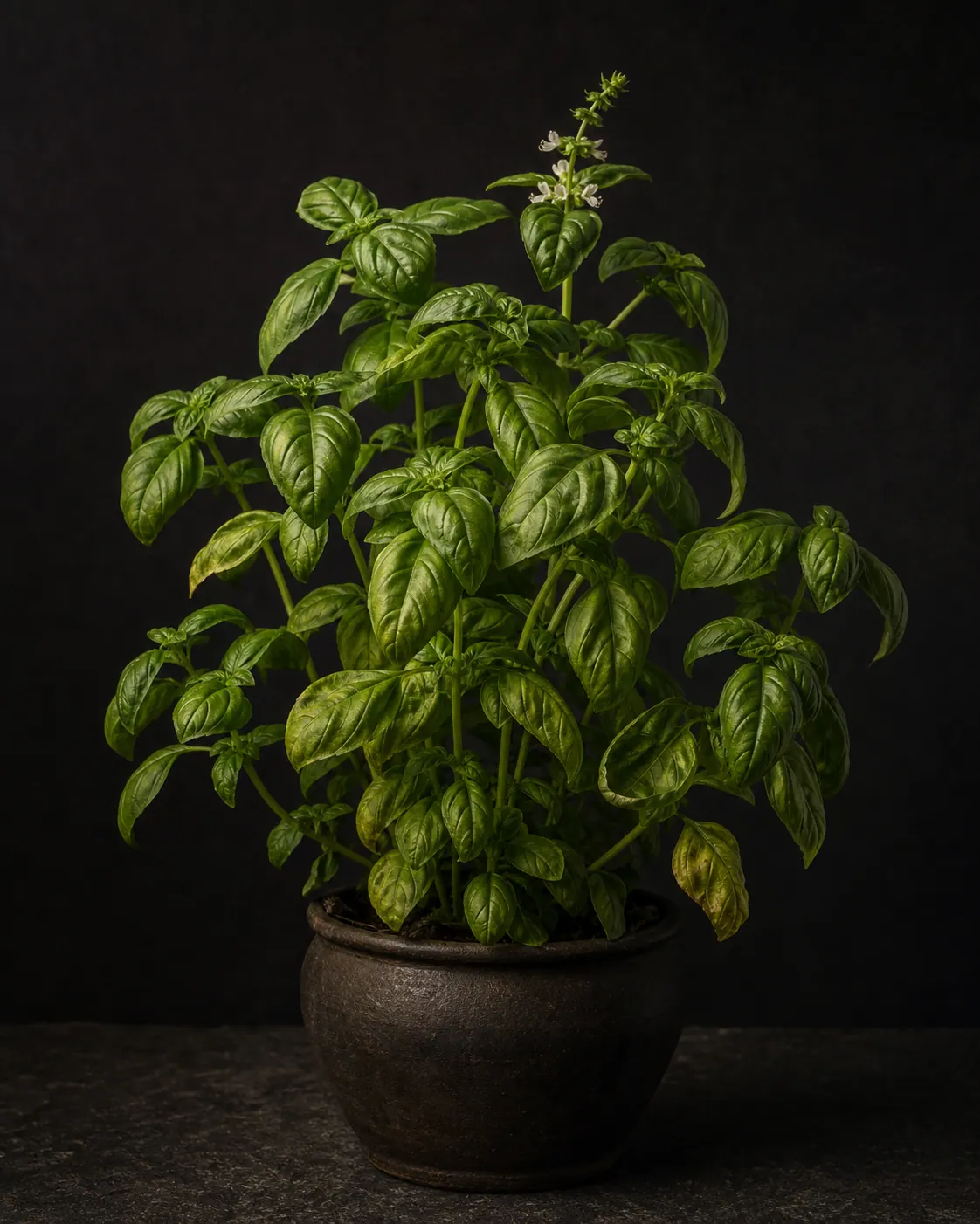 Basil, a Botanical Nocturne portrait