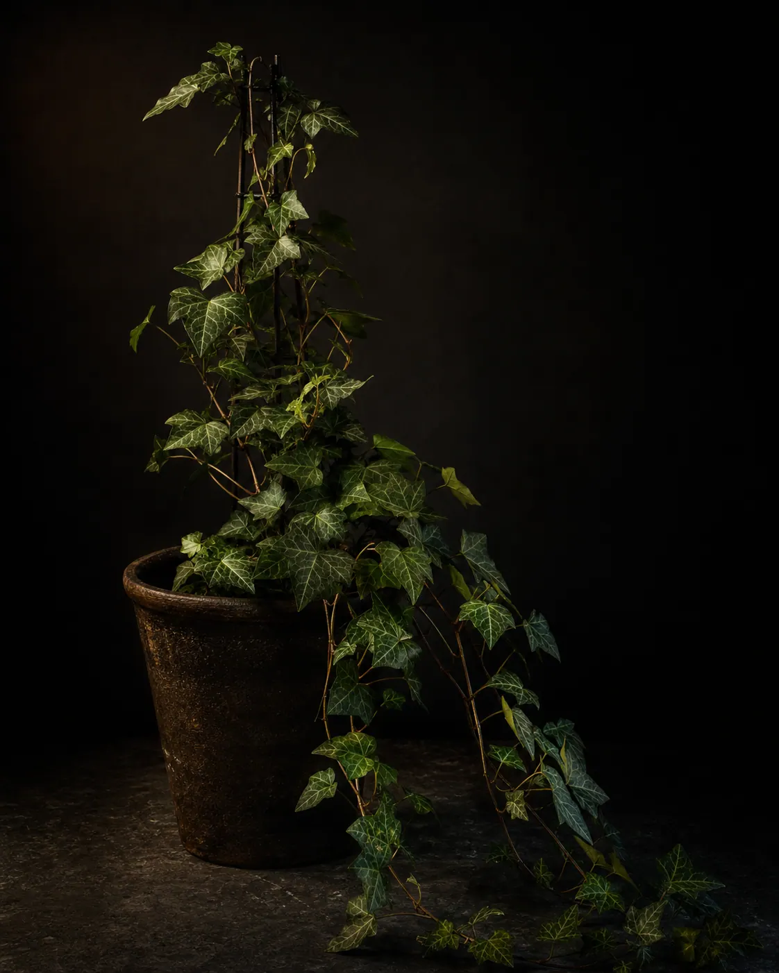 English Ivy, a Botanical Nocturne portrait