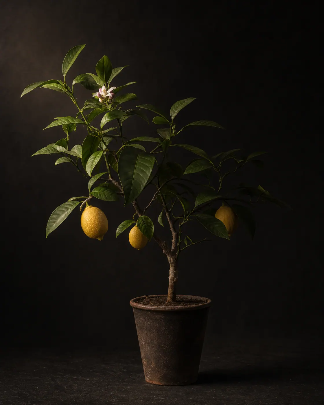 Meyer Lemon, a Botanical Nocturne portrait