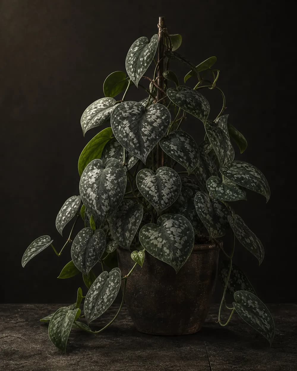 Satin Pothos, a Botanical Nocturne portrait