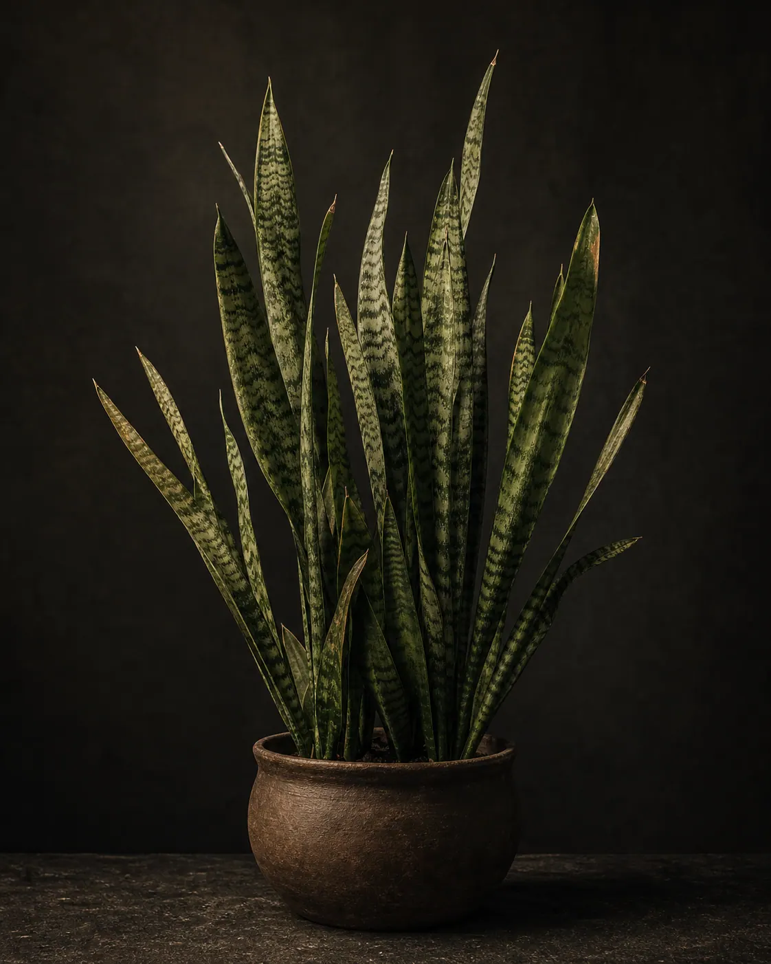 Snake Plant, a Botanical Nocturne portrait