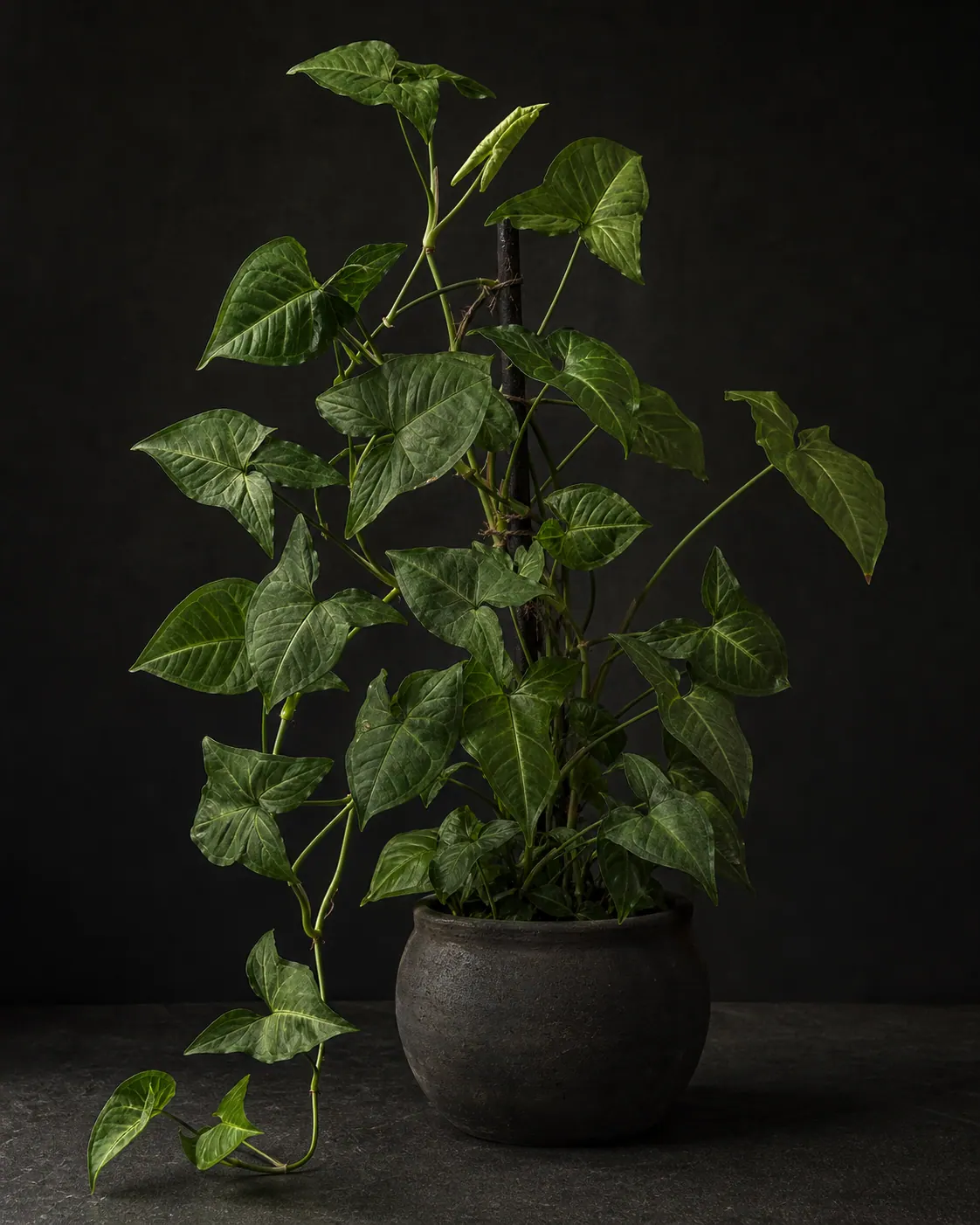 Arrowhead Vine, a Botanical Nocturne portrait