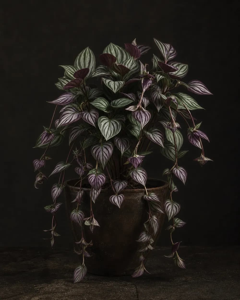 Tradescantia Zebrina, a Botanical Nocturne portrait